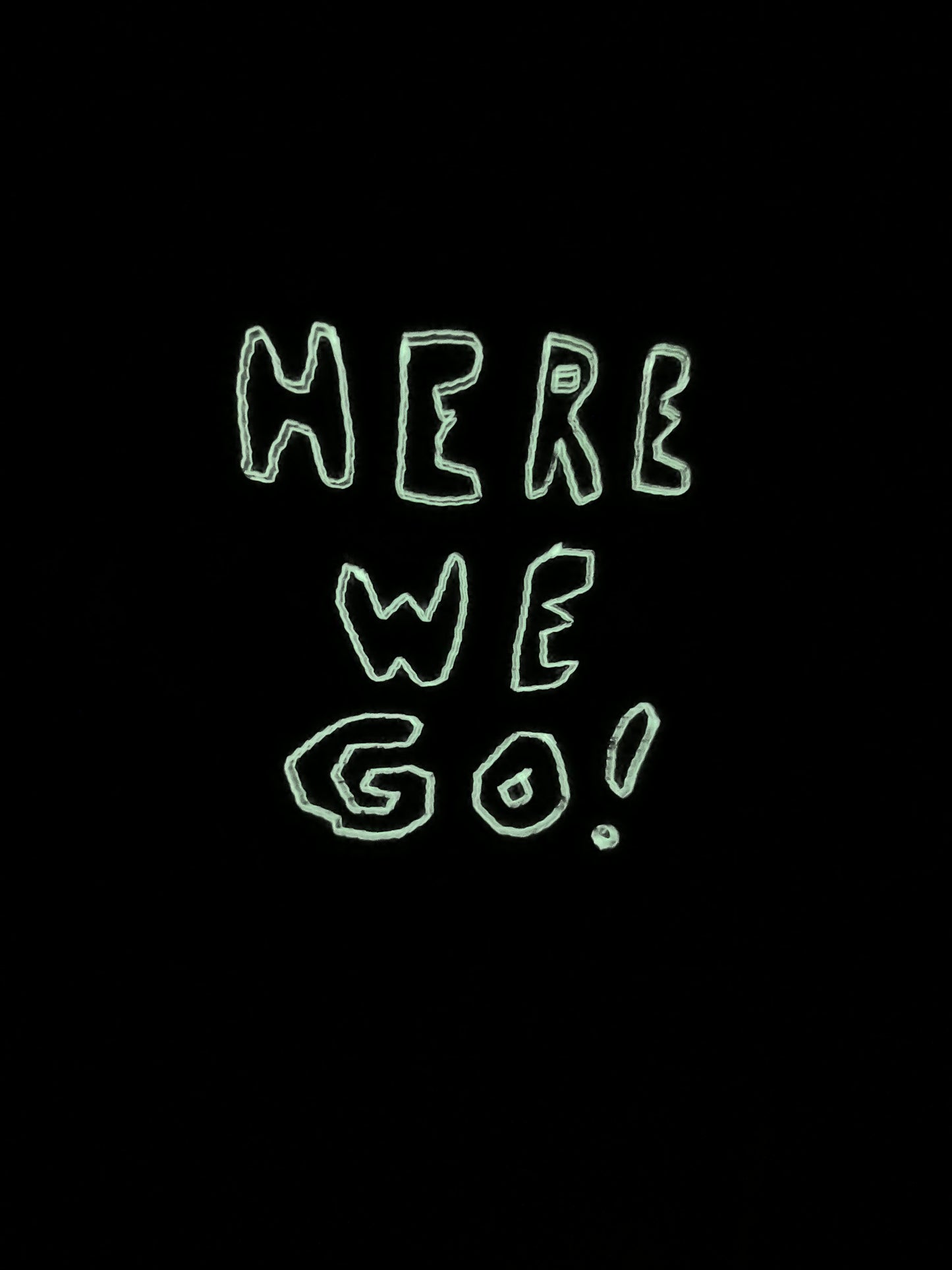 “Here We Go” tote bag